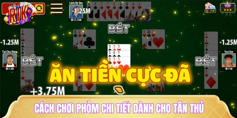 Chi tiết cách chơi Phỏm dành cho người mới tham gia 